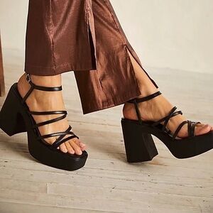 Free People Zoe Strappy Platform Sandals
